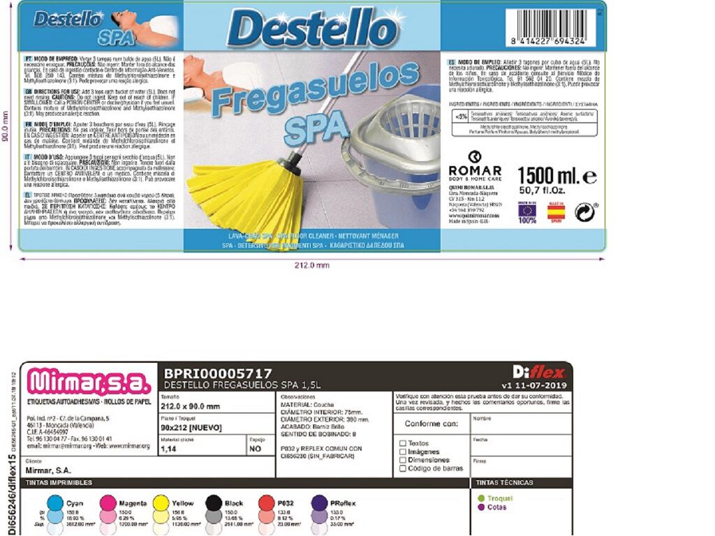 LAVA CH&Atilde;O DESTELLO SPA 1.5L image number 1