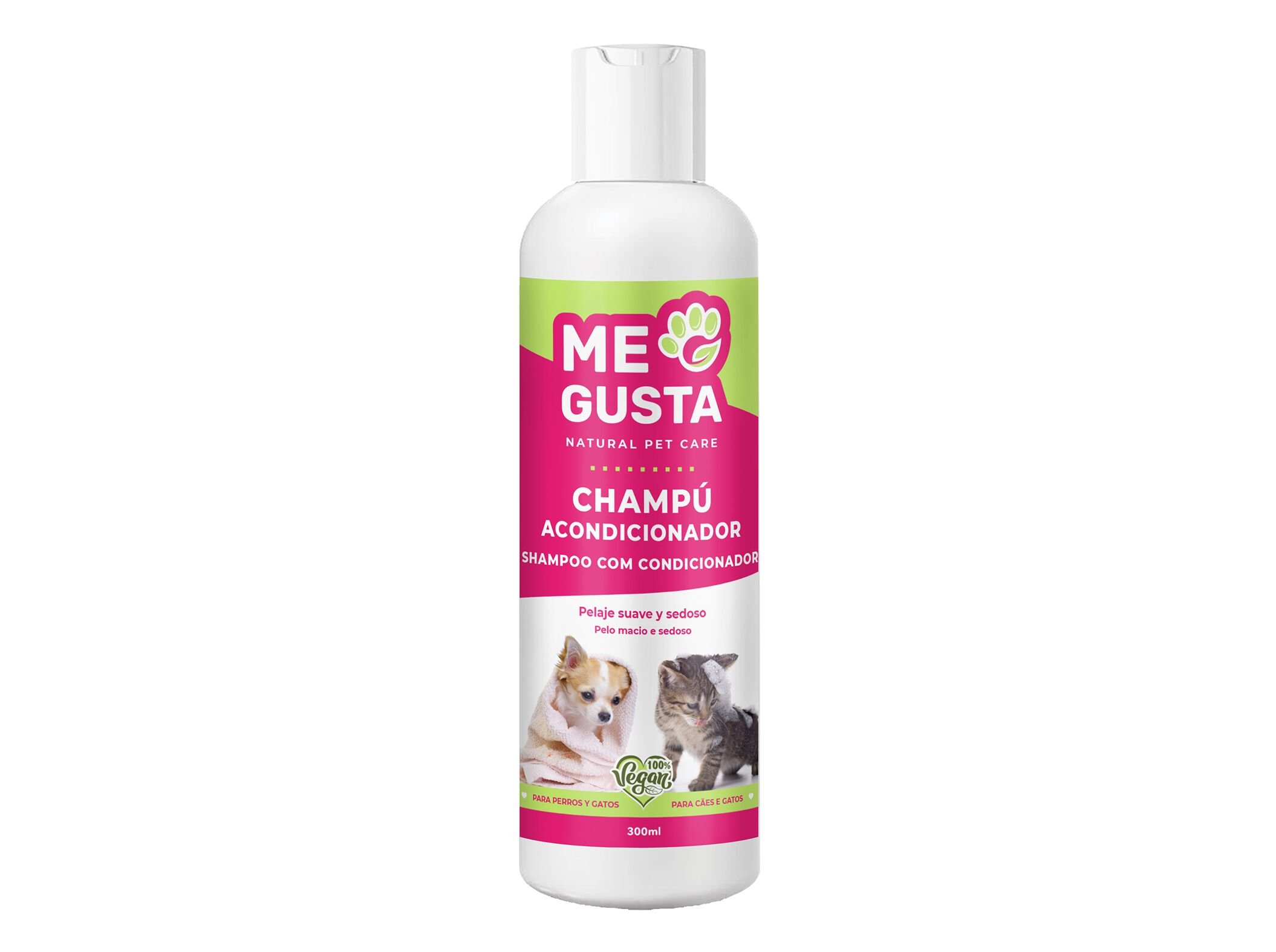 CHAMP&Ocirc; PARA ANIMAIS ME GUSTA COM CONDICIONADOR 300ML