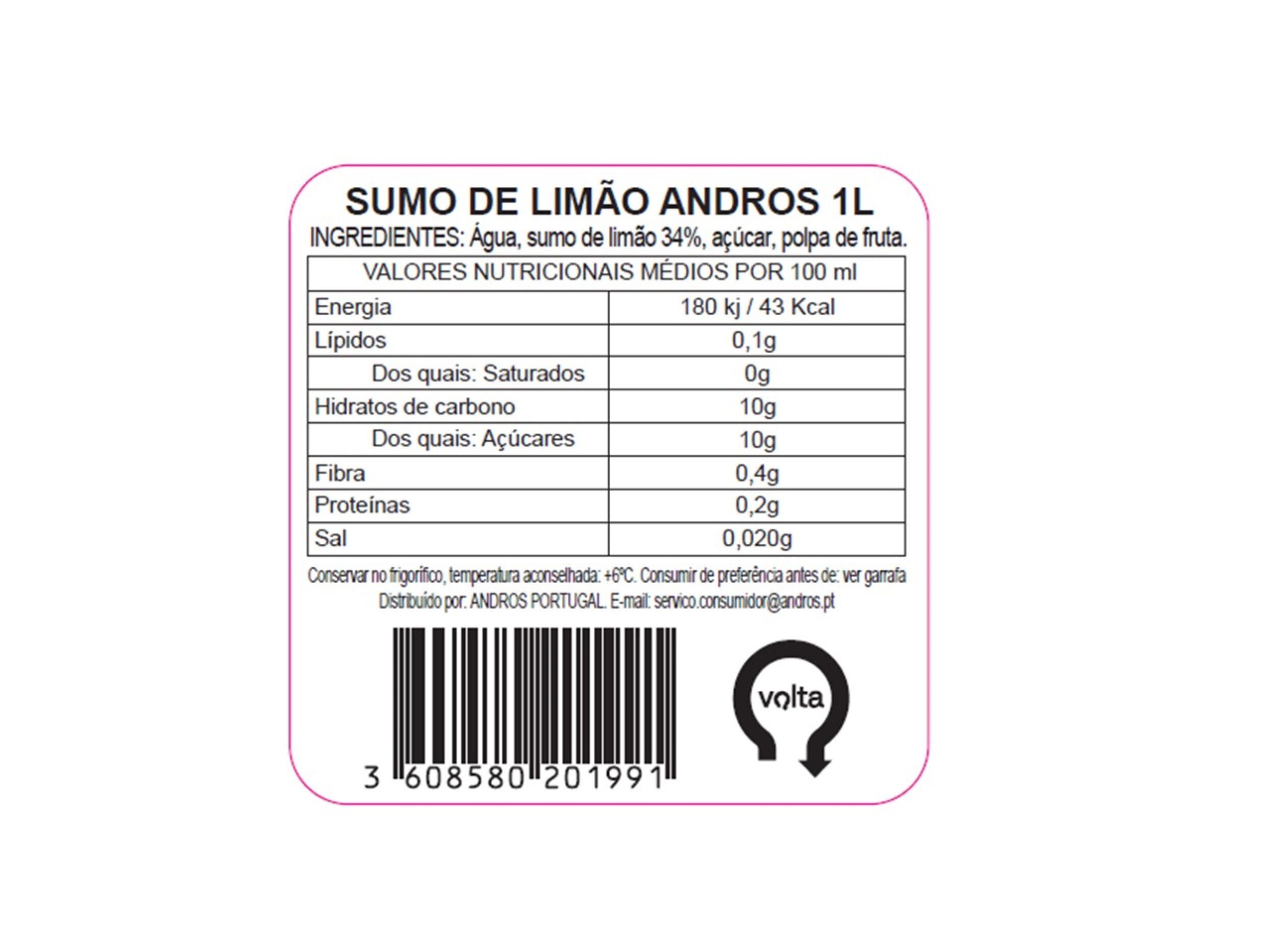 SUMO ANDROS LIM&Atilde;O 1L (SDR) image number 1
