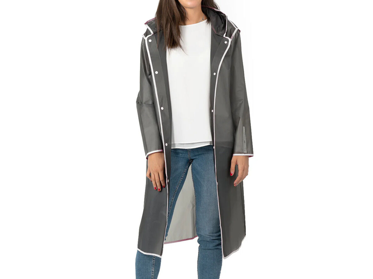 IMPERME&Aacute;VEL PERLETTI CINZENTO / BRANCO TAMANHO L - ALTURA 175/190CM image number 0