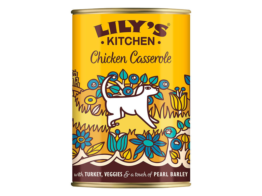 COMIDA H&Uacute;MIDA PARA C&Atilde;O LILY'S KITCHEN FRANGO E PERU 400G