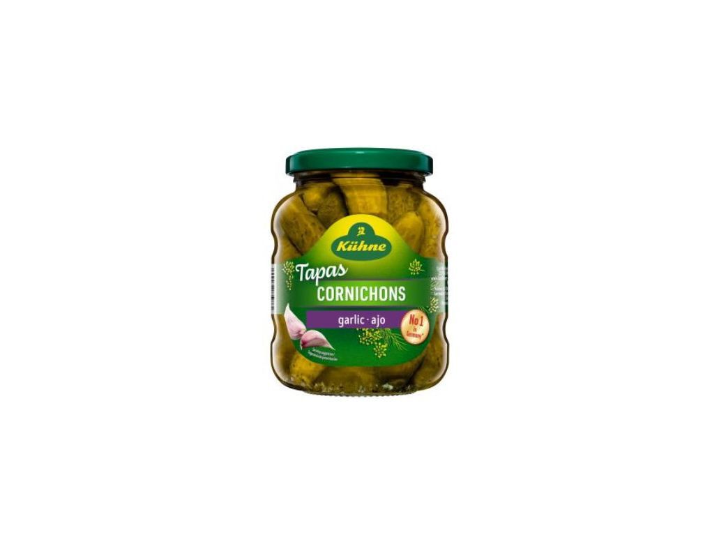 CORNICHONS K&Uuml;HNE COM ALHO 330(190)G image number 0