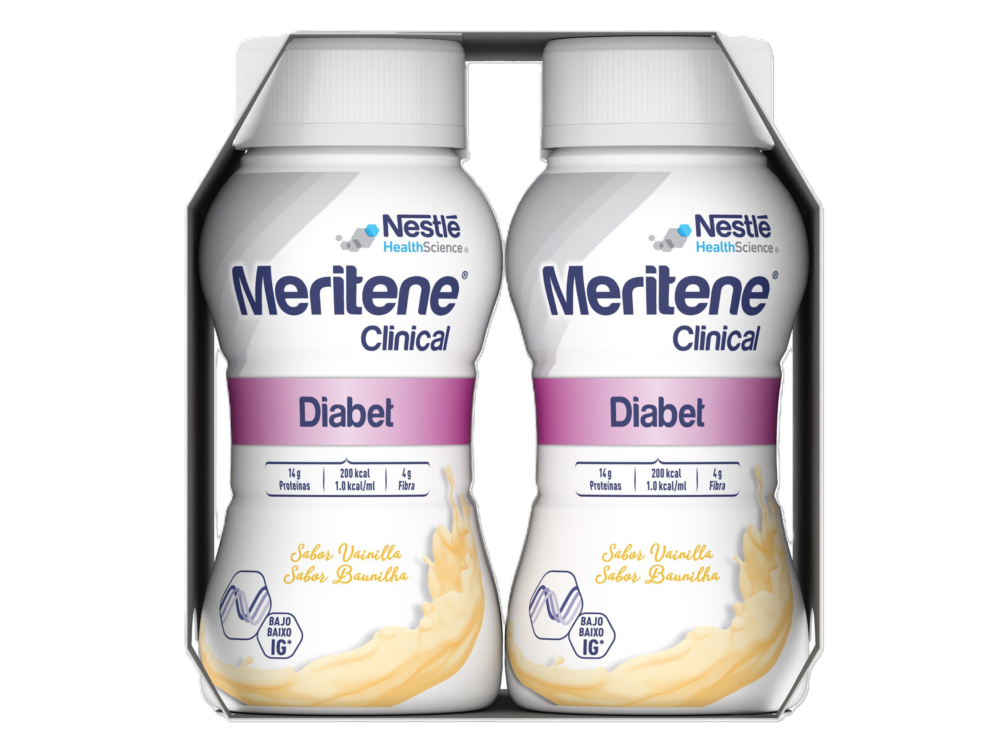 ALIMENTO MERITENE CLINICAL DIABET VANILLA 4X200ML