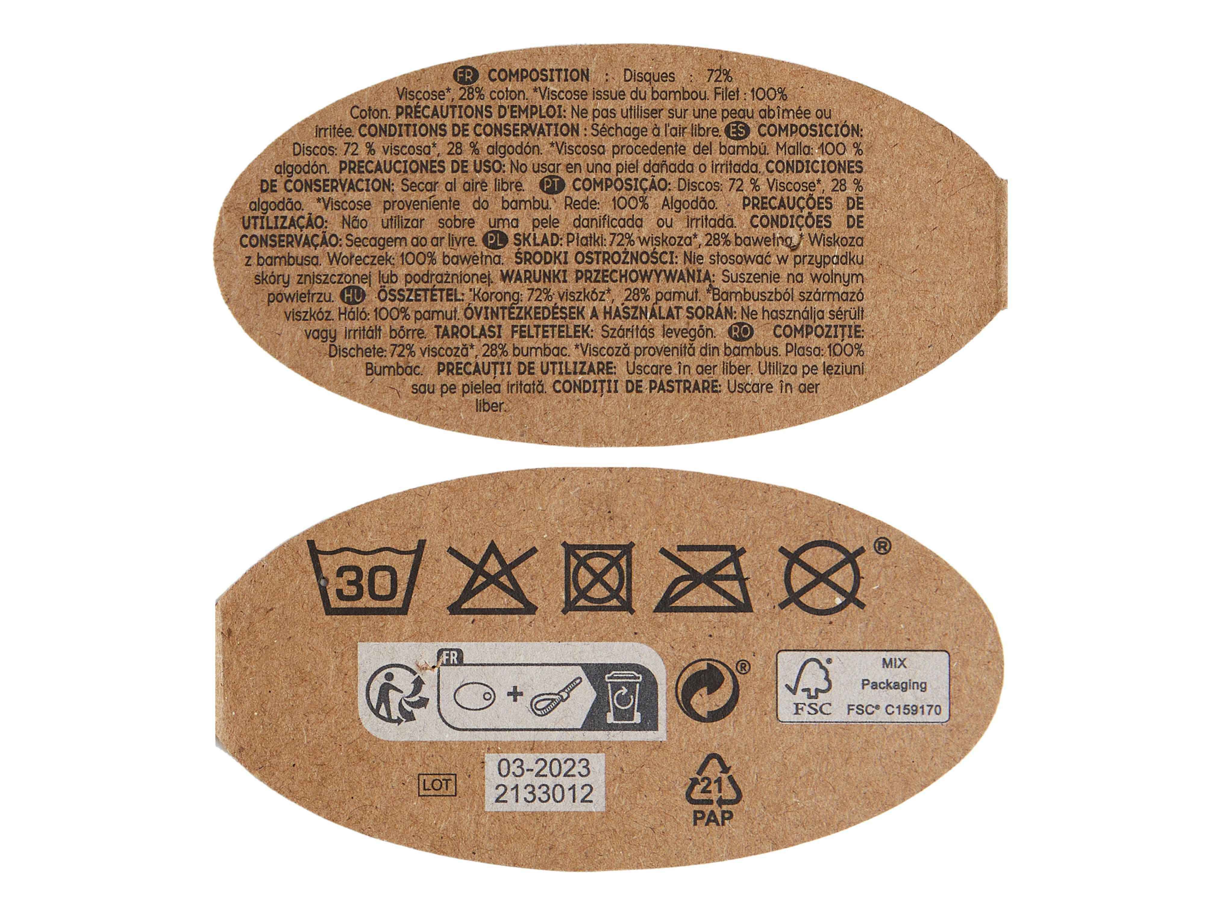 DISCOS DESMAQUILHANTES COSMIA LAV&Aacute;VEIS E REUTILIZ&Aacute;VEIS 6UN image number 3