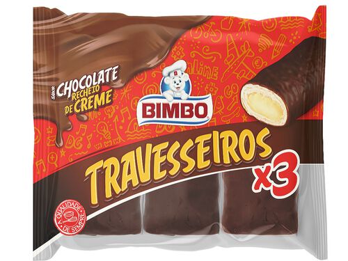 TRAVESSEIROS BOLLYCAO CHOCOLATE 3 UN 195 G