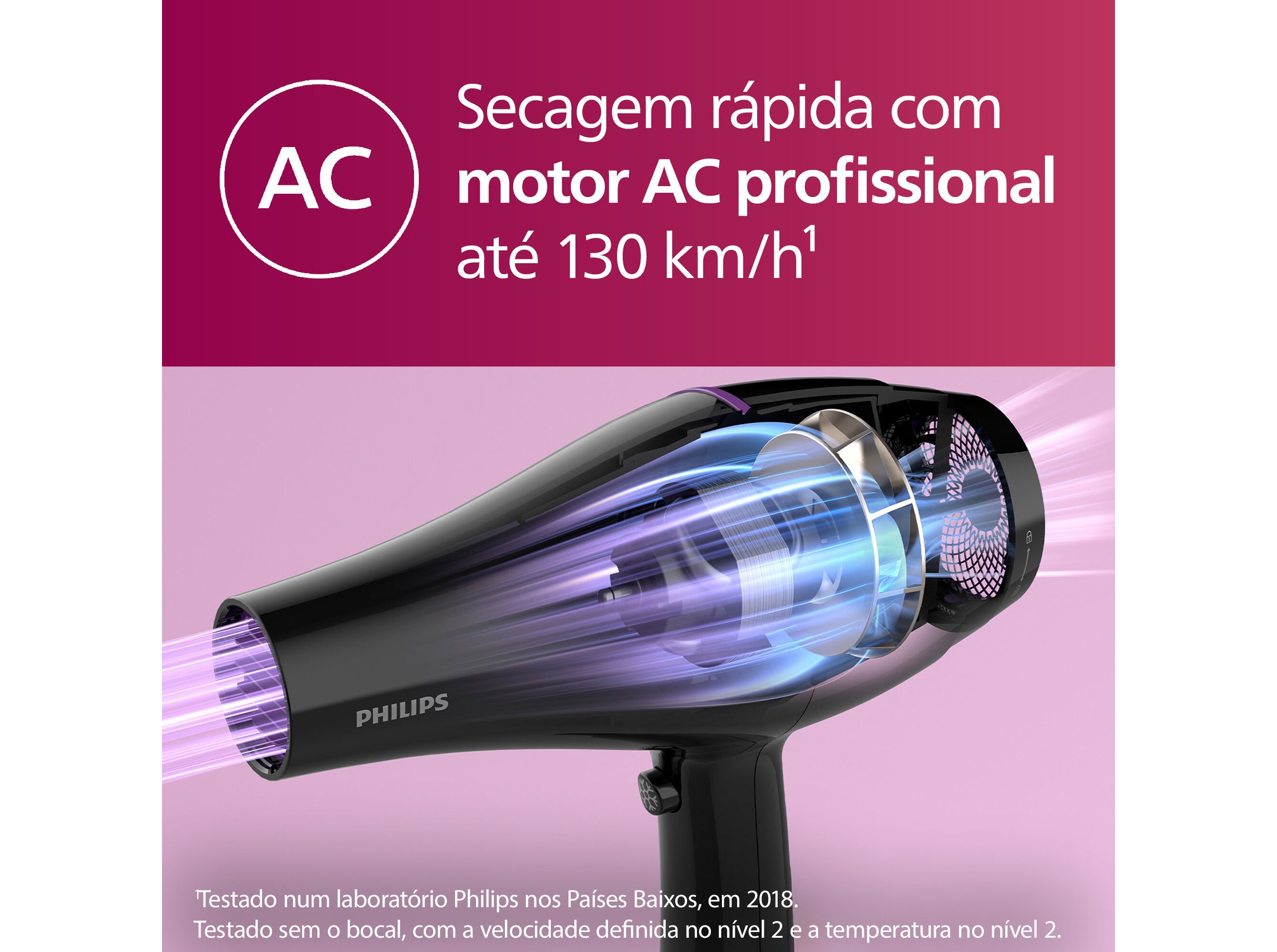 SECADOR DE CABELO PHILIPS BHD274/00 DRYCARE PROFISSIONAL 2200W image number 1