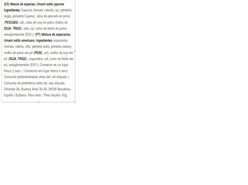 TEMPEROS SANTA MARIA UMAMI JAPONESE 42 image number 1