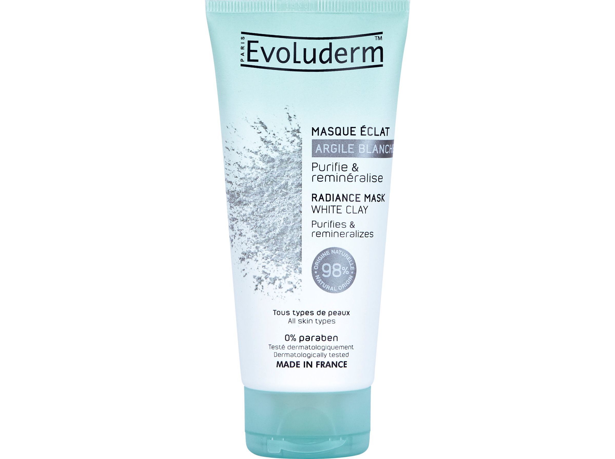 M&Aacute;SCARA FACIAL EVOLUDERM ARGILA BRANCA 100 ML image number 0