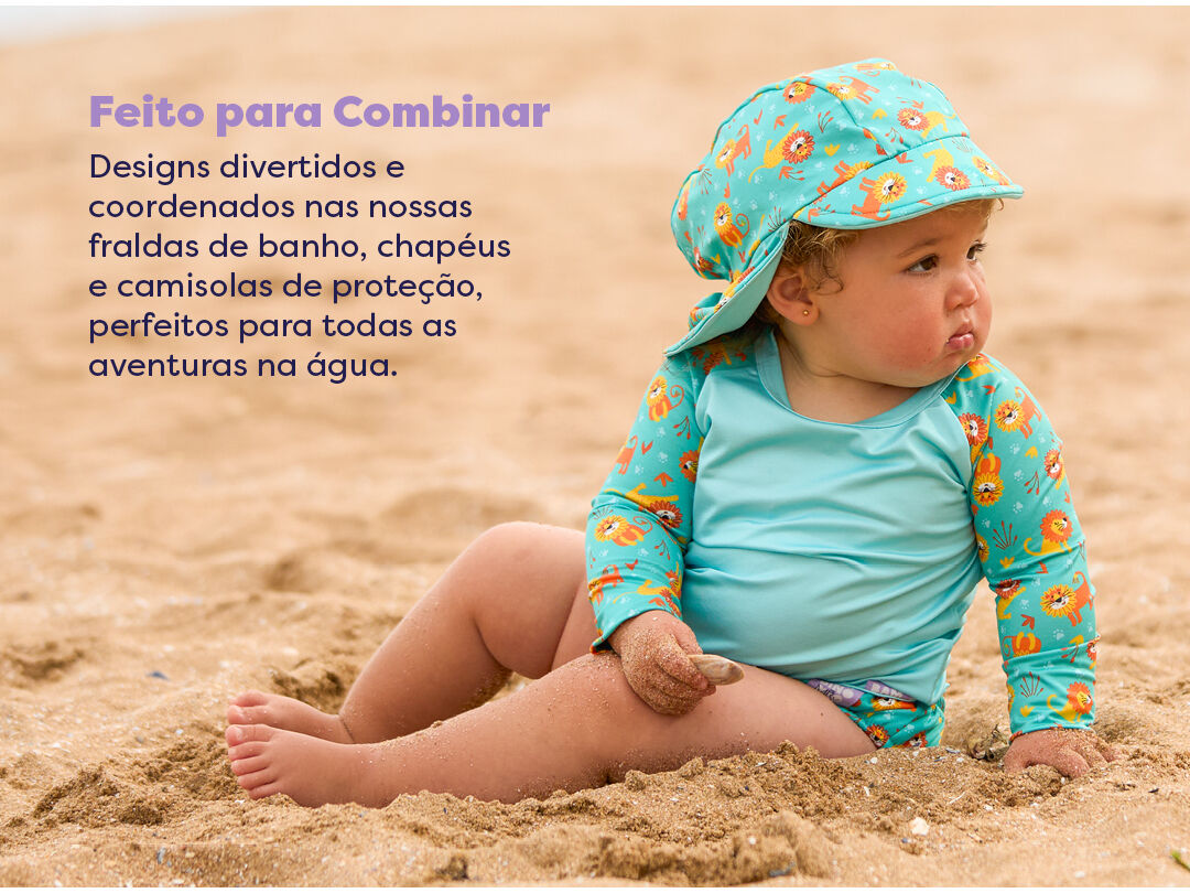 T-SHIRT PROTE&Ccedil;&Atilde;O UV BAMBINO MIO LE&Otilde;ES SPF40+ 6-12M image number 4
