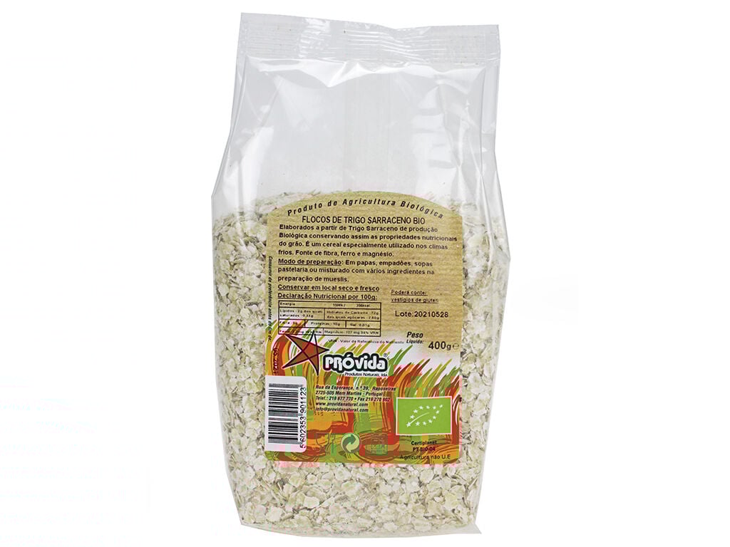 FLOCOS PROVIDA DE TRIGO SARRACENO BIO 400G image number 1
