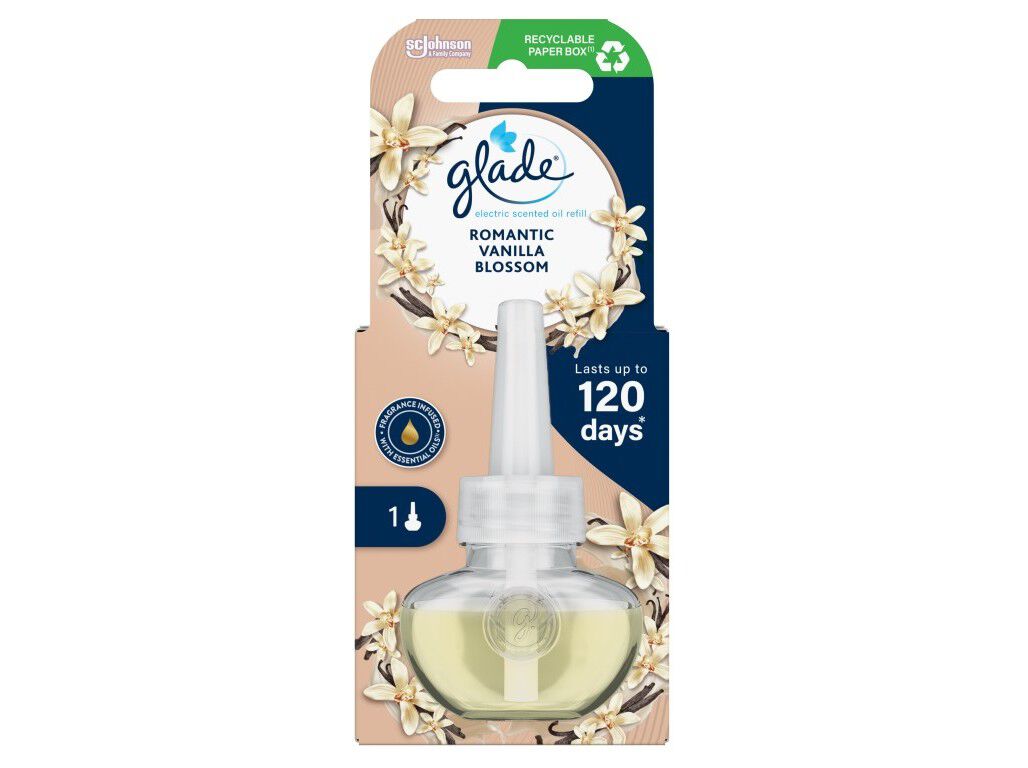AMBIENTADOR GLADE EL&Eacute;CTRICO RECARGA VANILLA 20ML