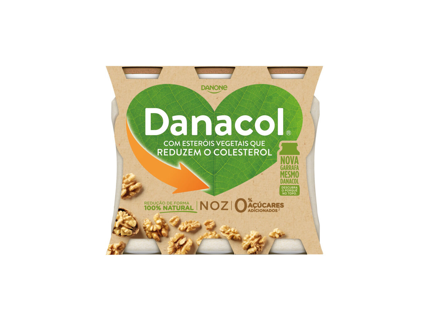 DANACOL DANONE L&Iacute;QUIDO NOZ 6X100G image number 0