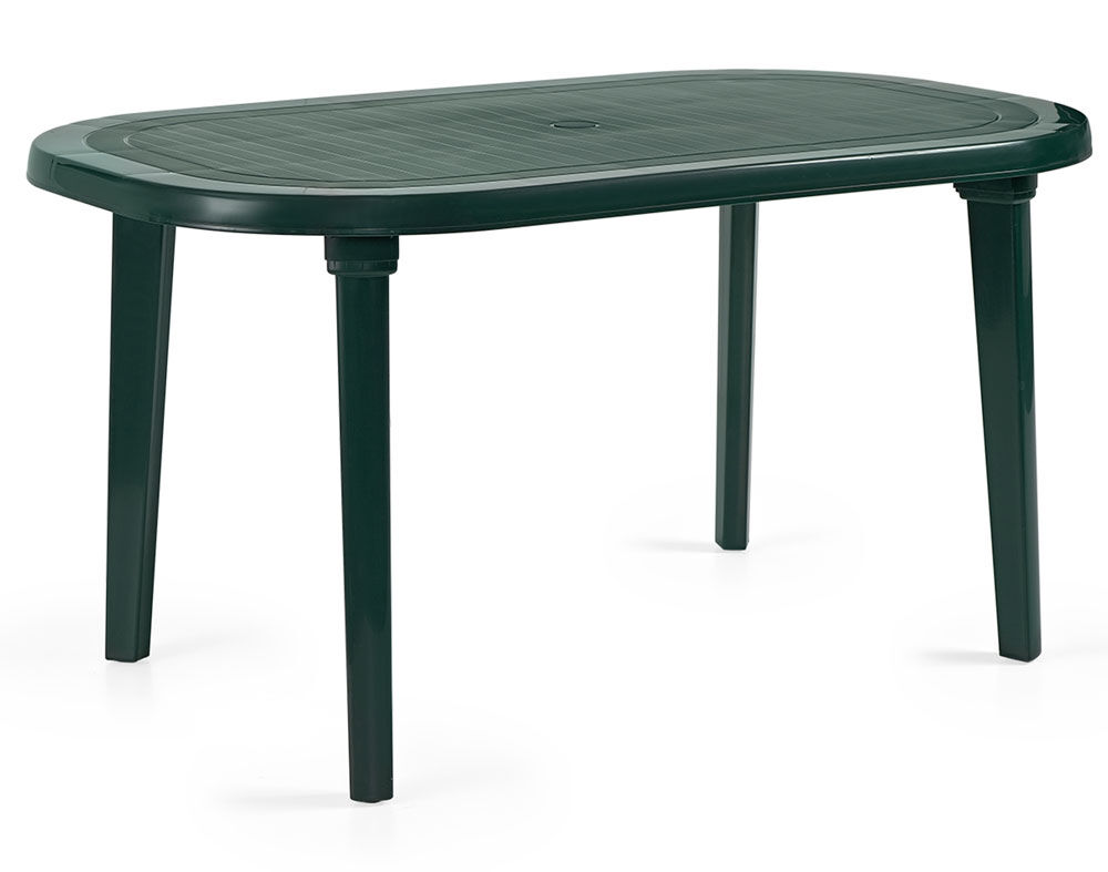 MESA BRAGA 3G RESINS OVAL VERDE 140X90CM