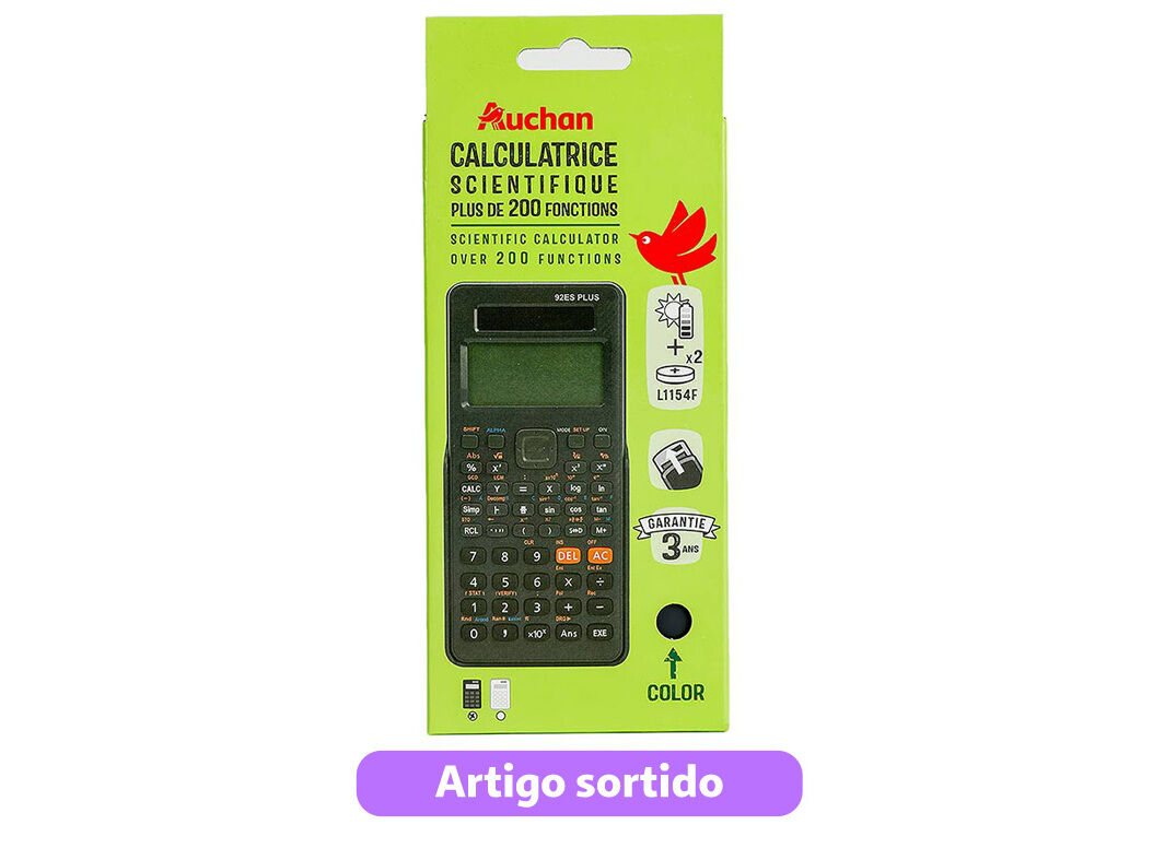 CALCULADORA CIENT&Iacute;FICA AUCHAN SLIM CORES SORTIDAS image number 3