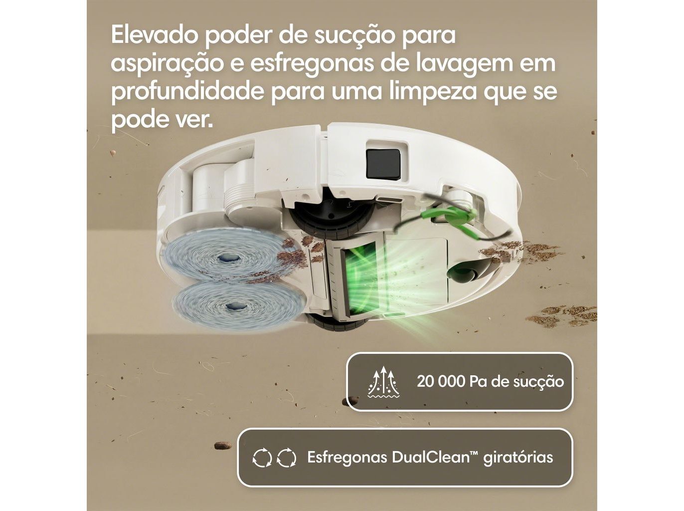 ASPIRADOR ROBOT IROBOT ROOMBA PLUS 415 COMBO+ AUTOWASH BRANCO image number 2