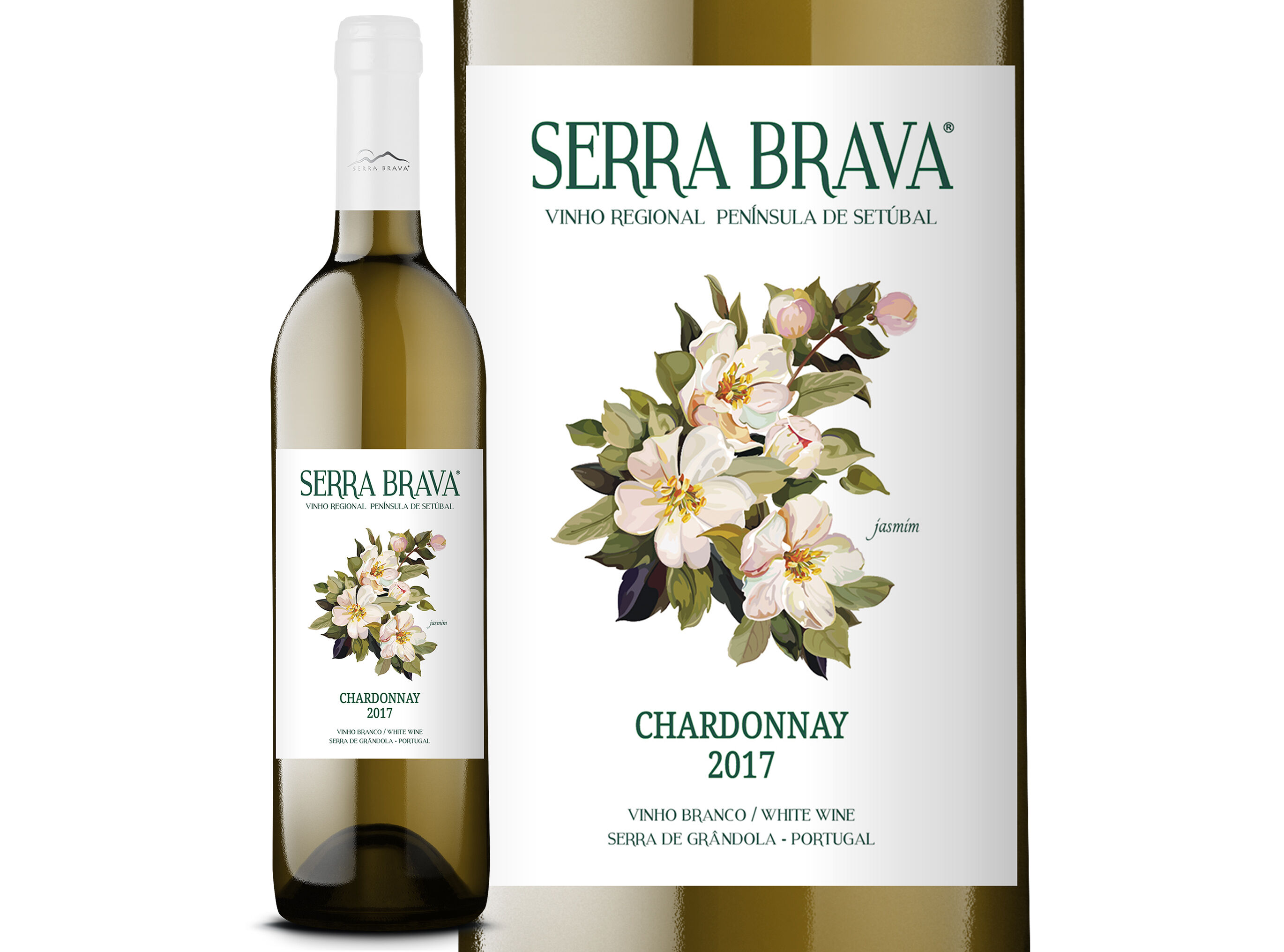 VINHO BRANCO SERRA BRAVA CHARDONNAY SET&Uacute;BAL 0.75L