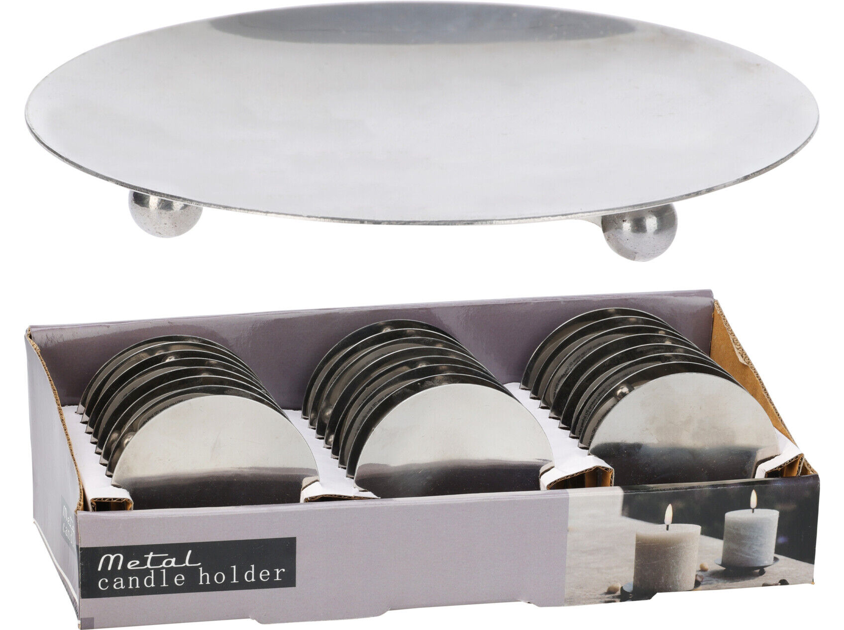 PRATO A&Ccedil;O INOX &Oslash;8.5CMX1CM image number 1