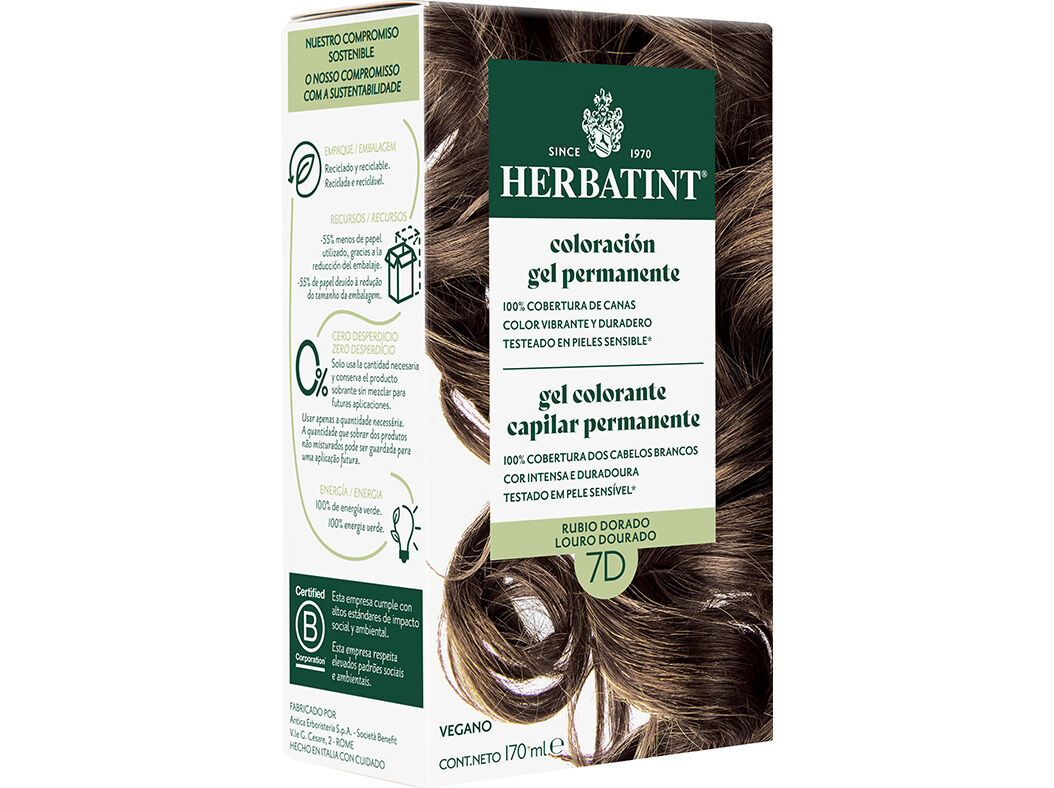 COLORA&Ccedil;&Atilde;O HERBATINT LOURO DOURADO D7 150ML