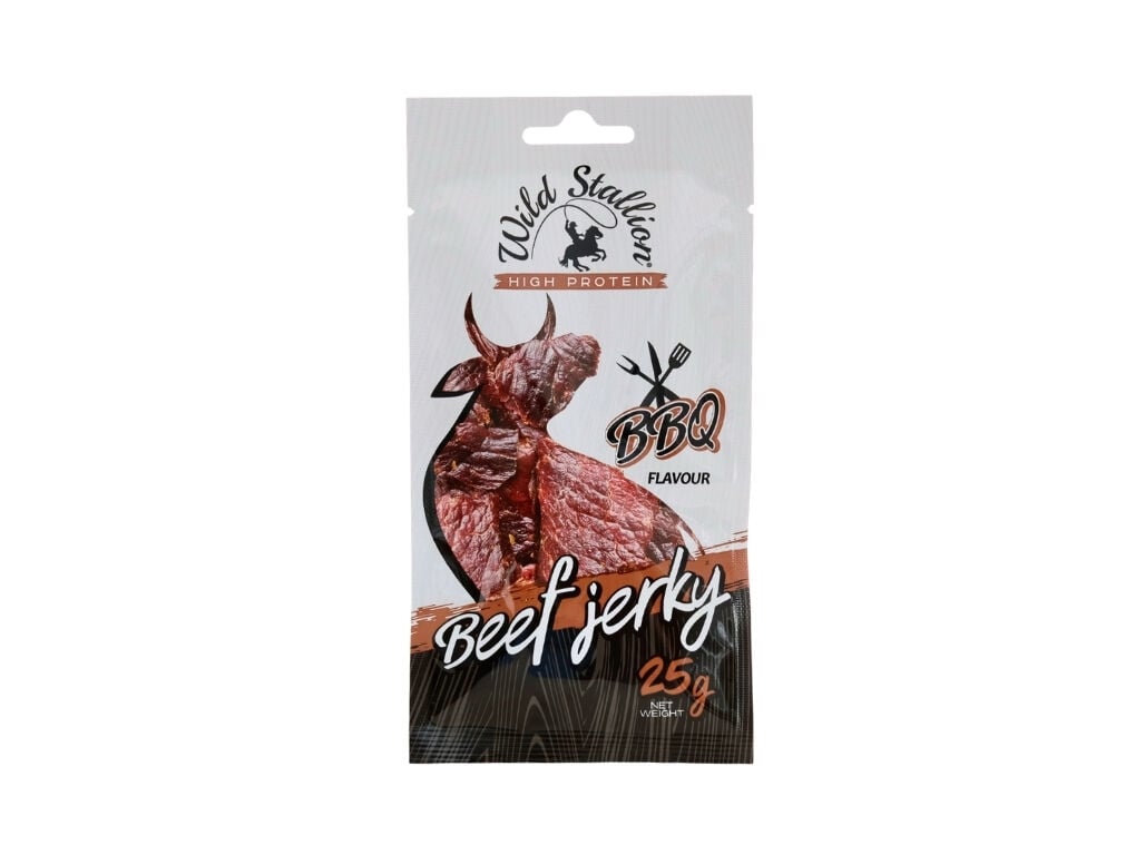 PETISCO WILD STALLION BEEF JERKY BBQ 25G image number 0
