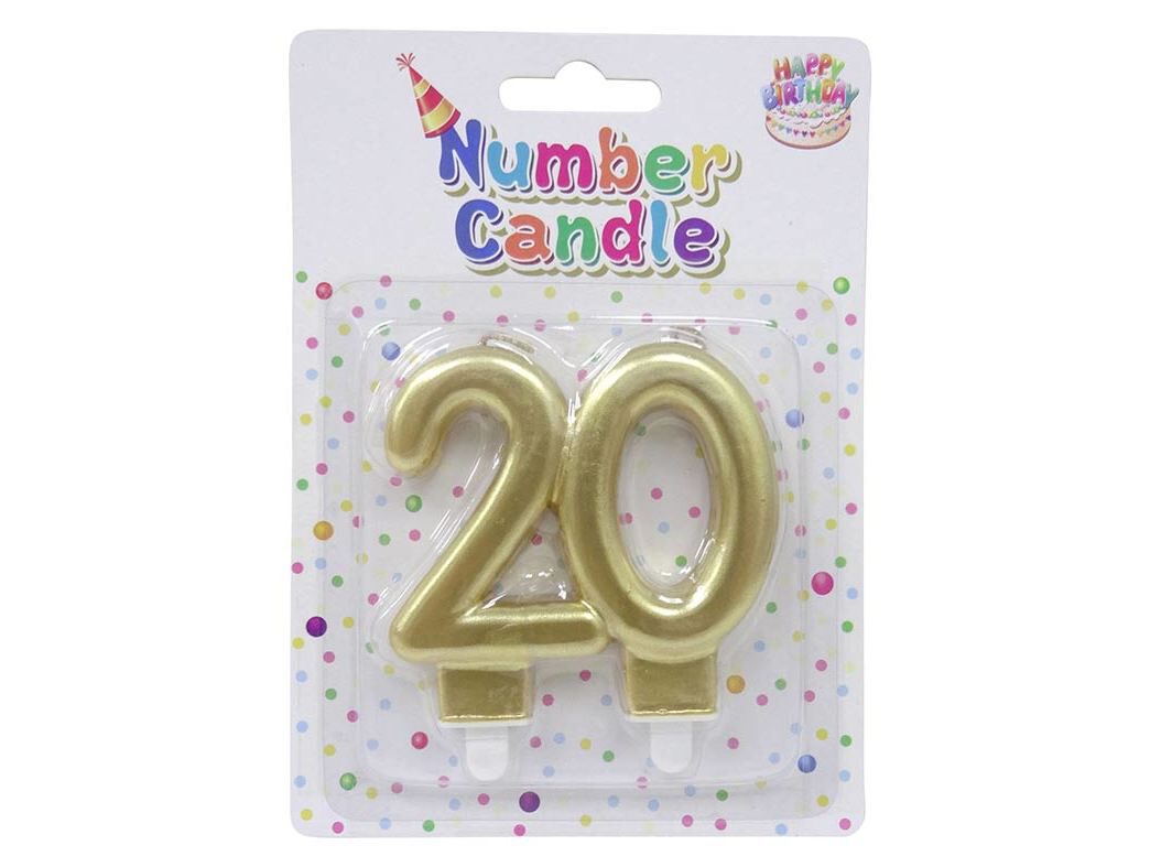 VELA ANIVERS&Aacute;RIO N&ordm; 20 ACTUEL DOURADO image number 0