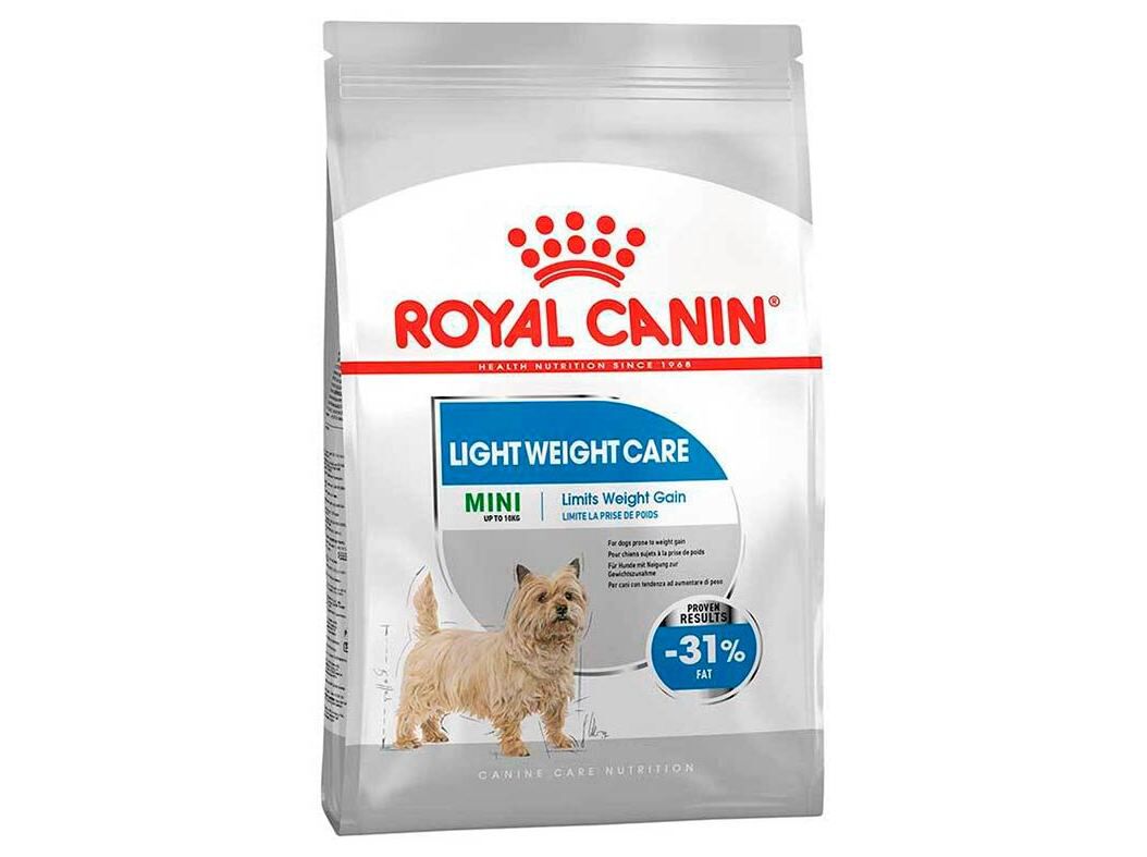 RA&Ccedil;&Atilde;O PARA CAO MINI ROYAL CANIN LIGHT WEIGHT CARE 3 KG image number 0
