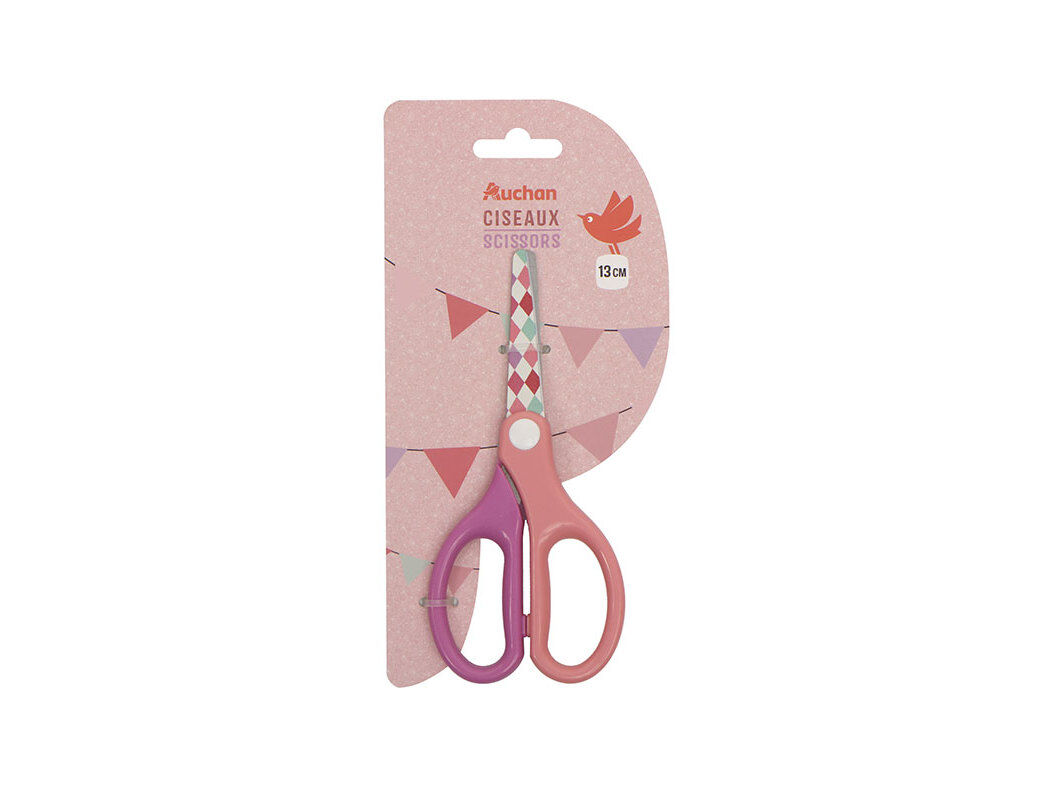 TESOURA BI-MATERIAL AUCHAN CIRCUS 13CM