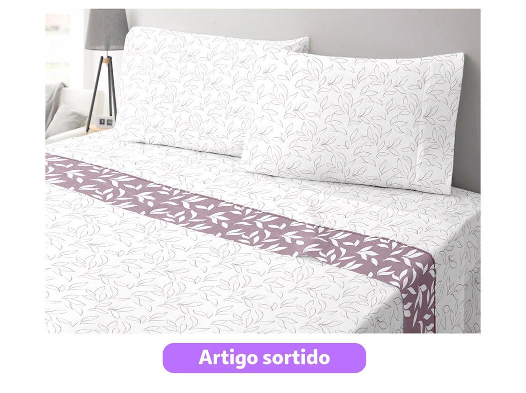 JOGO CAMA HOMESPECIAL 100% ALGOD&Atilde;O ESTAMPADO 240X270CM