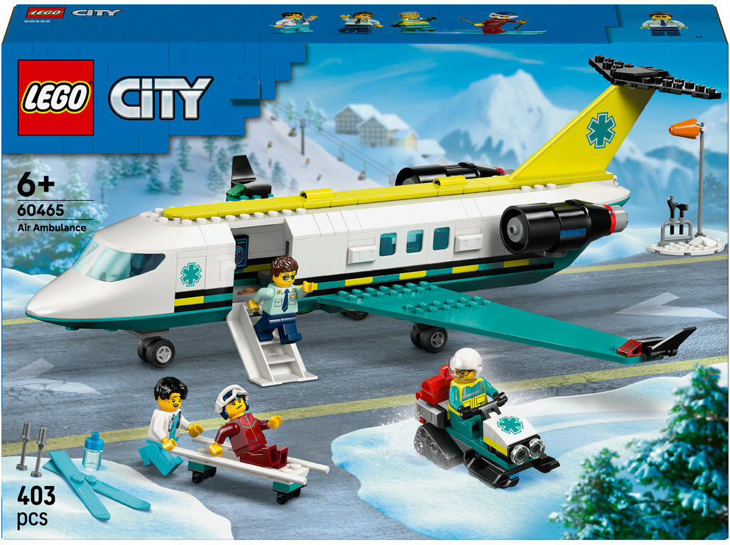 AVI&Atilde;O DE AMBUL&Acirc;NCIA LEGO CITY BIG VEHICLES 60465 image number 0