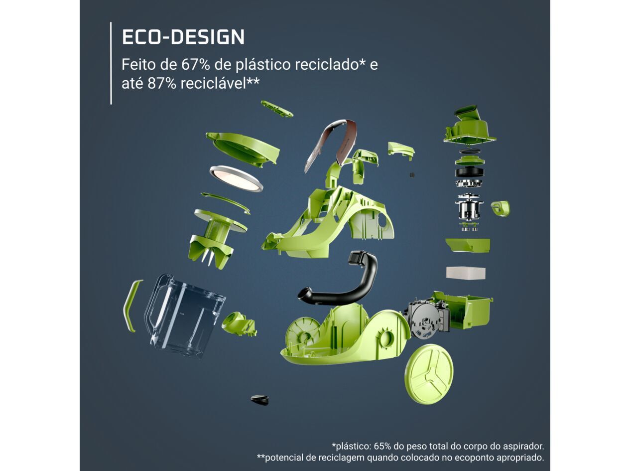 ASPIRADOR SEM SACO ROWENTA RO7C32EA GREEN FORCE 2.5L image number 4