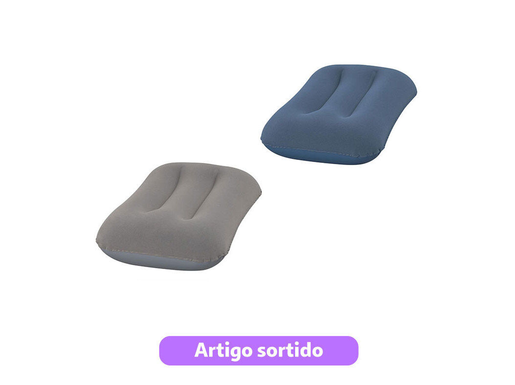 ALMOFADA INSUFLAVEL BESTWAY 42X26CM CORES SORTIDAS