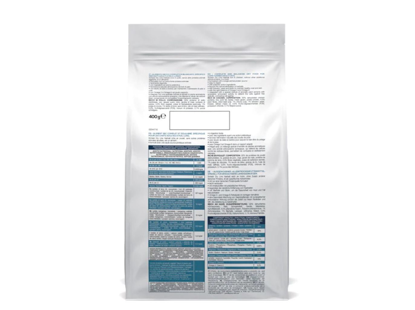 RA&Ccedil;&Atilde;O PARA GATO SCHESIR BOLAS DE PELO 400G image number 1