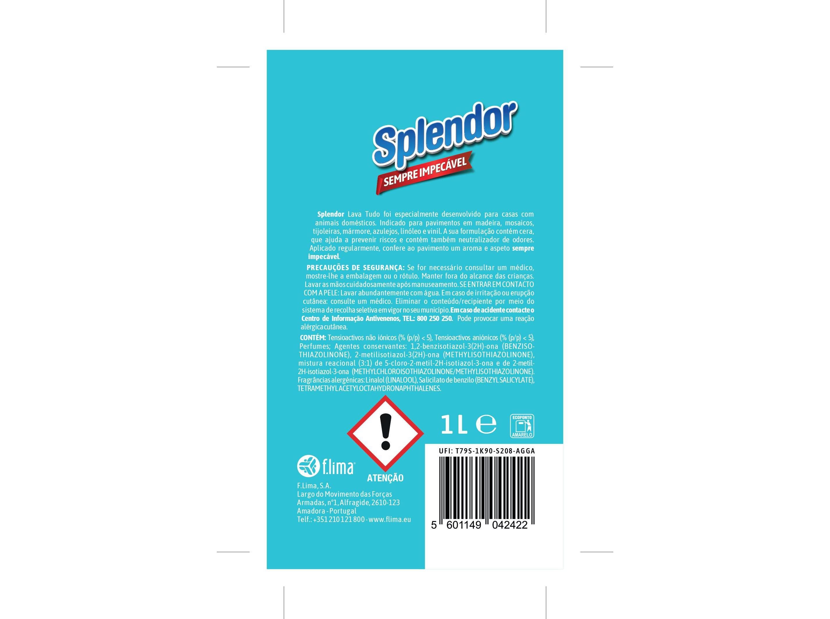 LAVA TUDO SPLENDOR ESPECIAL ANIMAIS 1L image number 1