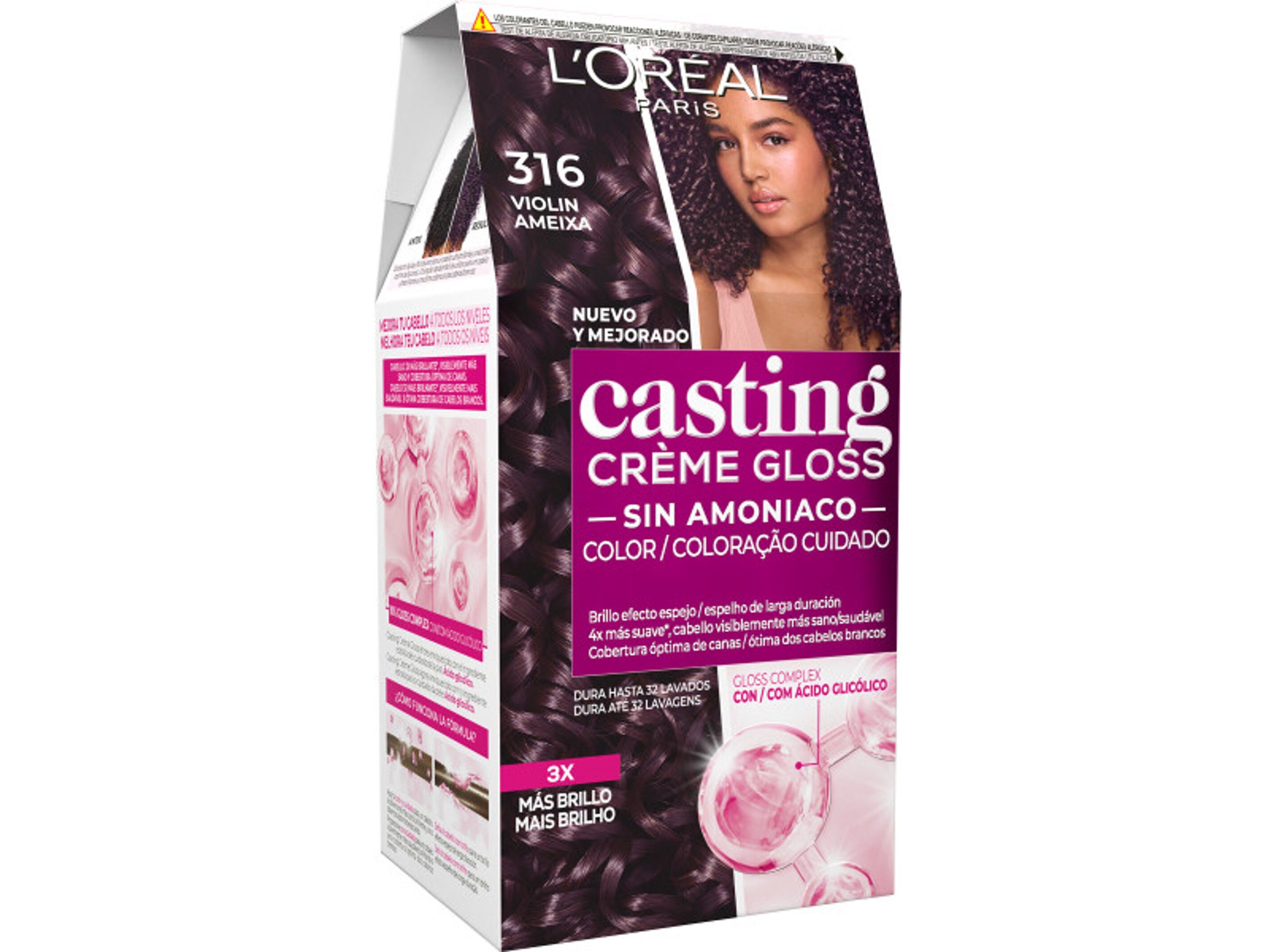 COLORA&Ccedil;&Atilde;O CASTING TEMPOR&Aacute;RIA CREME GLOSS N&ordm;316 AMEIXA UN