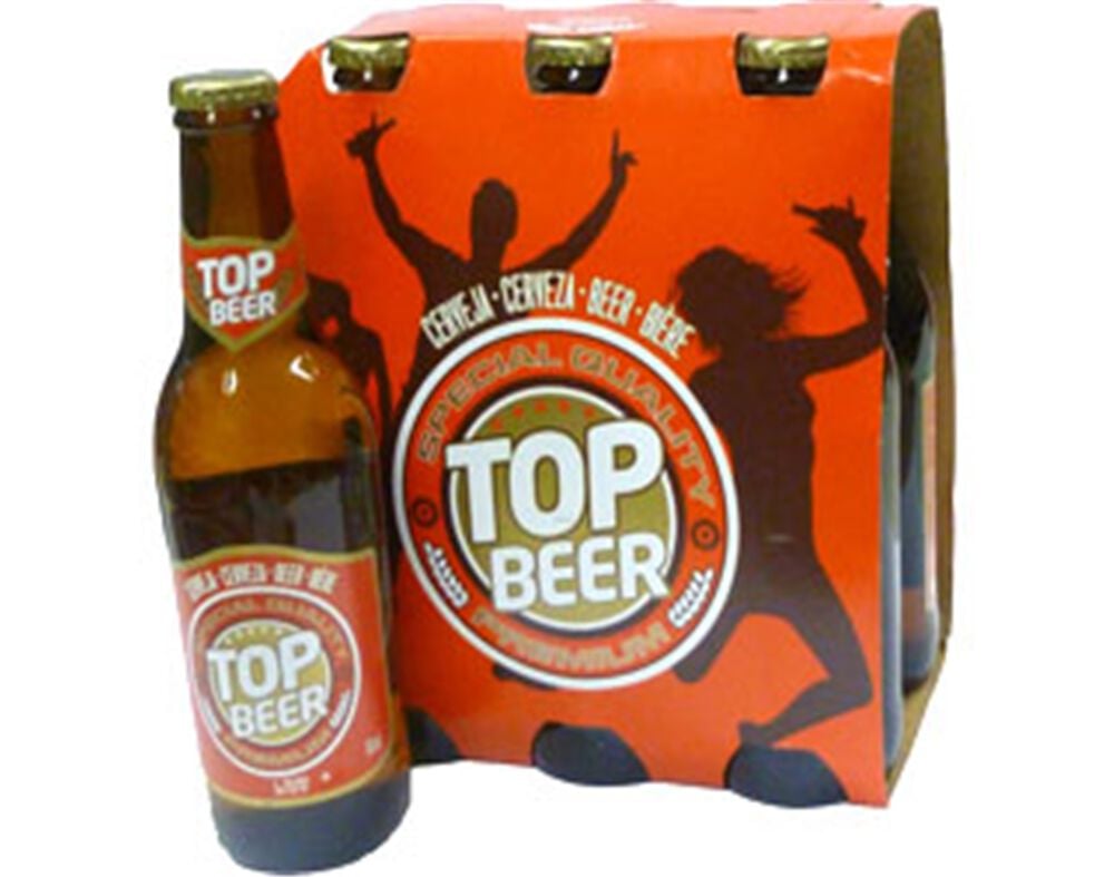 CERVEJA TOP BEER 6X0.33L