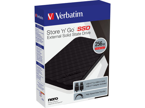 DISCO SSD EXTERNO VERBATIM STORE "N" GO 53249 2.5" 256GB