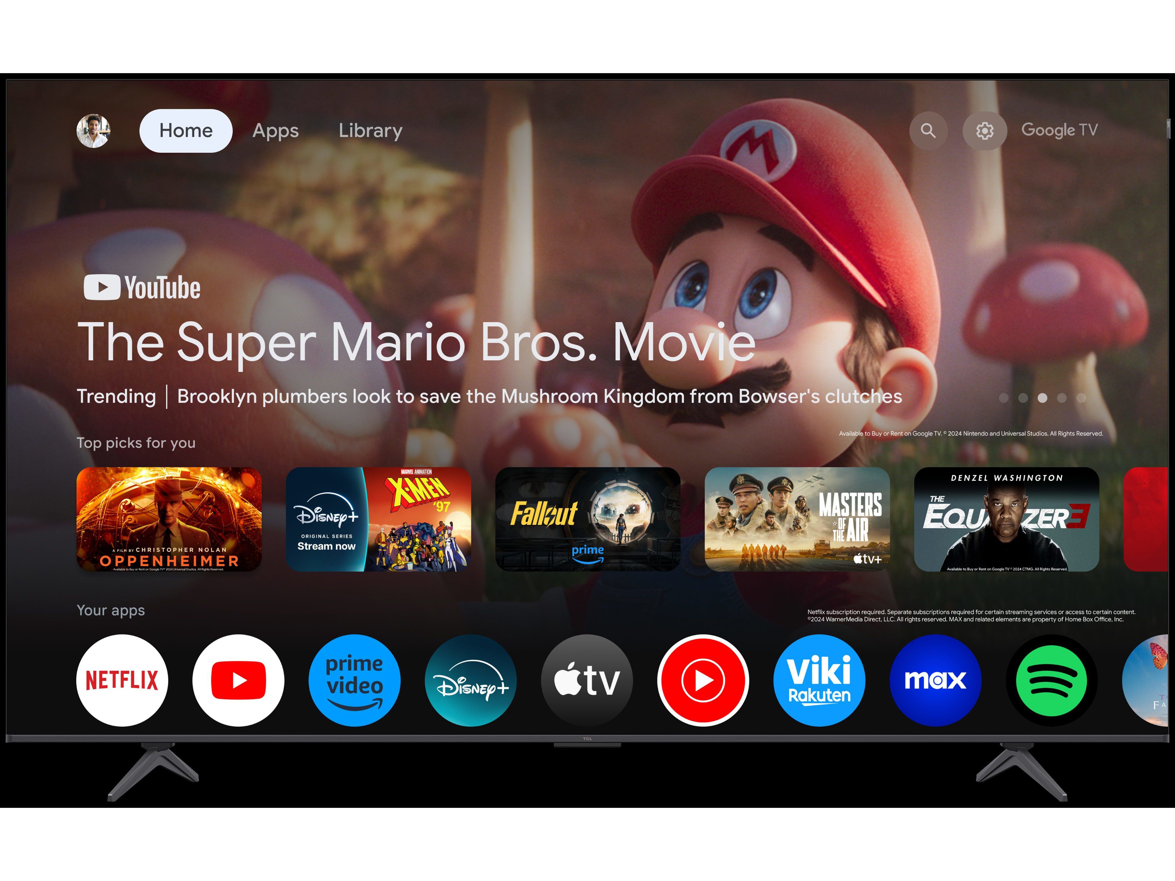 TV QLED TCL 85P8K 85'' 4K SMART GOOGLE image number 5