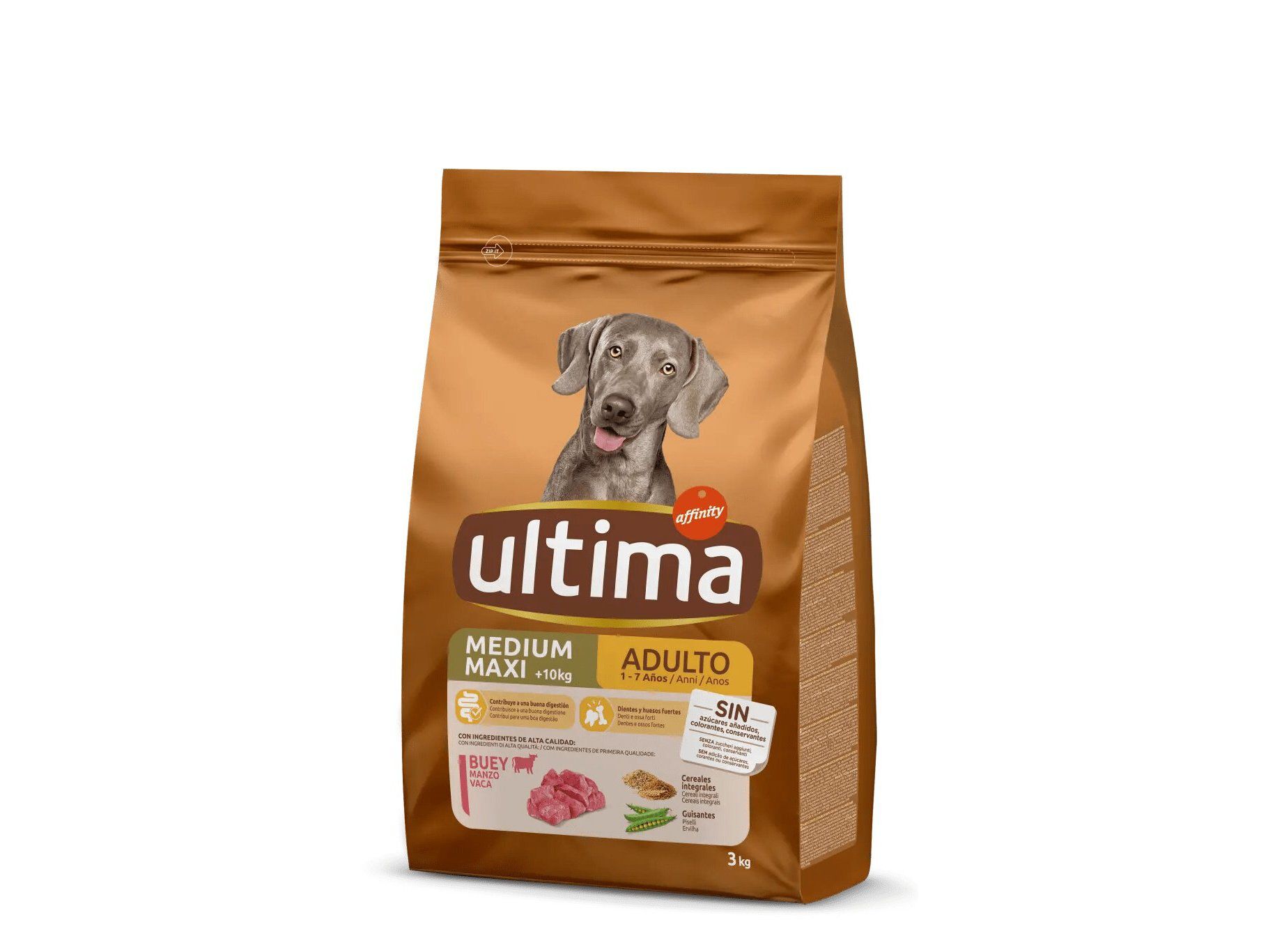 RA&Ccedil;&Atilde;O PARA C&Atilde;O ULTIMA PARA RA&Ccedil;A M&Eacute;DIO/MAXI COM VACA 3KG image number 0