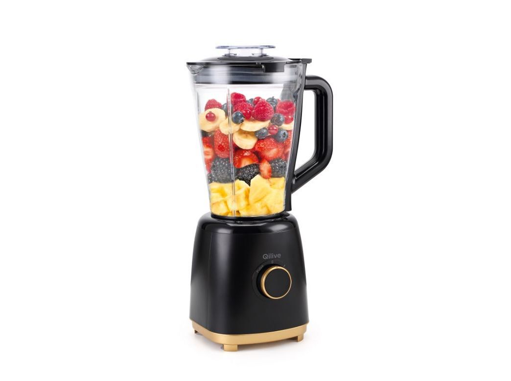 LIQUIDIFICADORA QILIVE Q.5731 600 W 1.5 L PRETO/DOURADO image number 0
