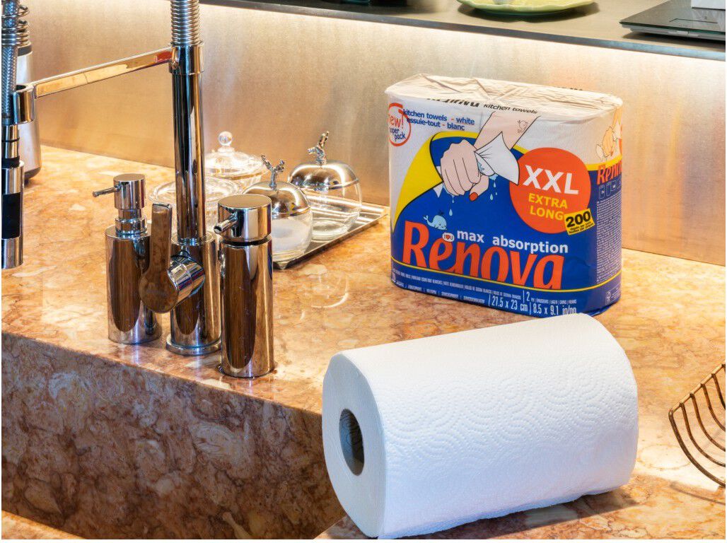 ROLO RENOVA COZINHA M&Aacute;XIMA ABSOR&Ccedil;&Atilde;O 2 UNIDADES EM EMBALAGEM DE PAPEL image number 1