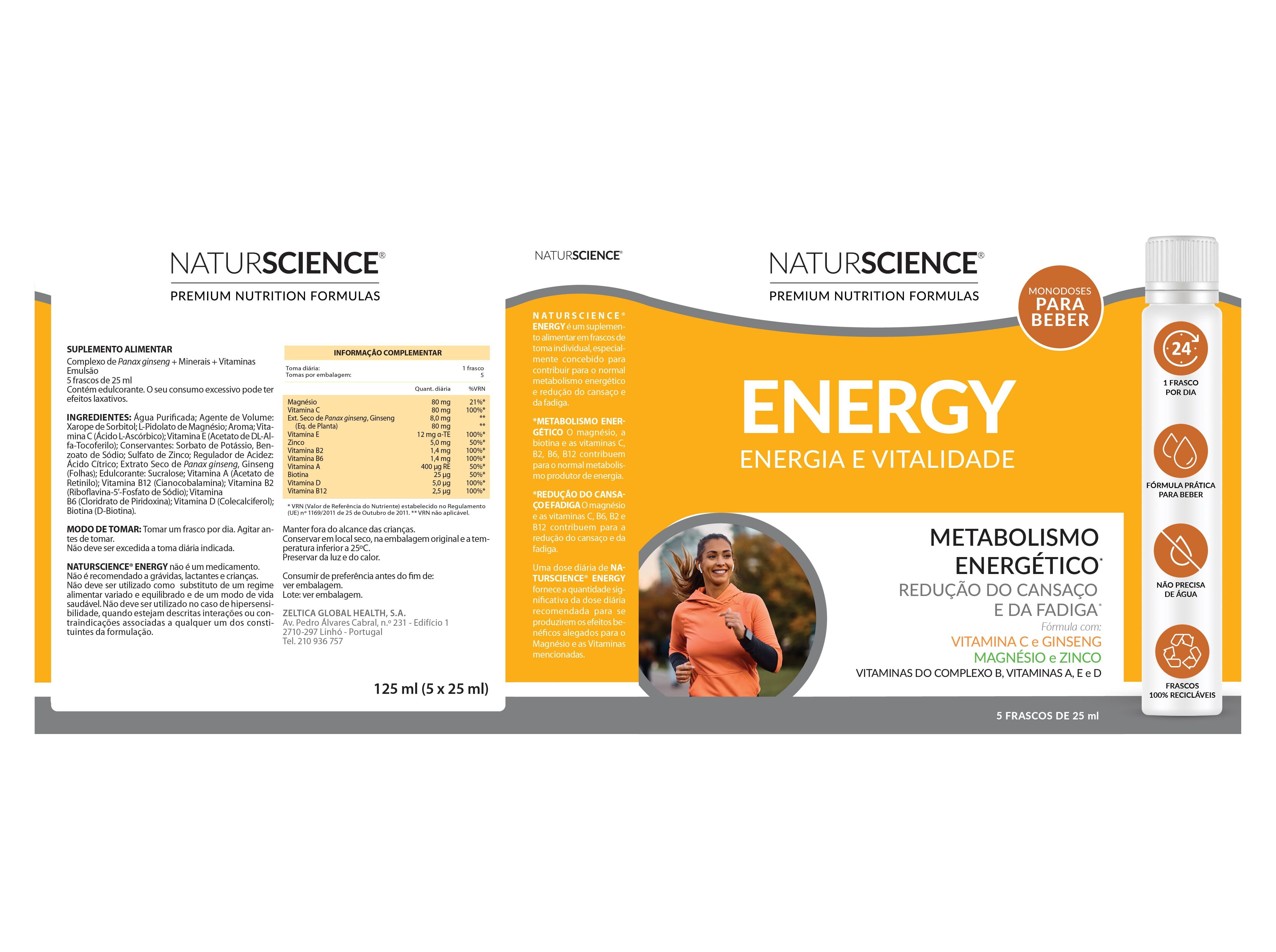 SUPLEMENTO NATURSCIENCE ENERGY 25X5ML image number 1