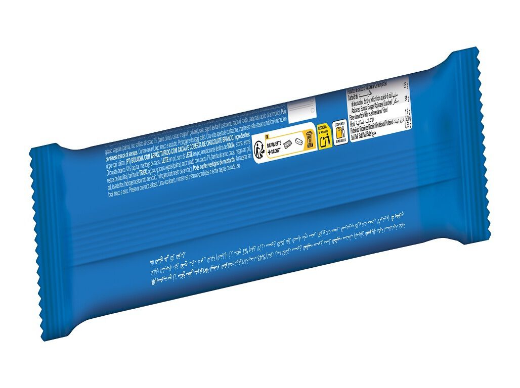 BOLACHAS COB.CHOCOLATE GULLON HOOPS BRANCO 128G image number 1