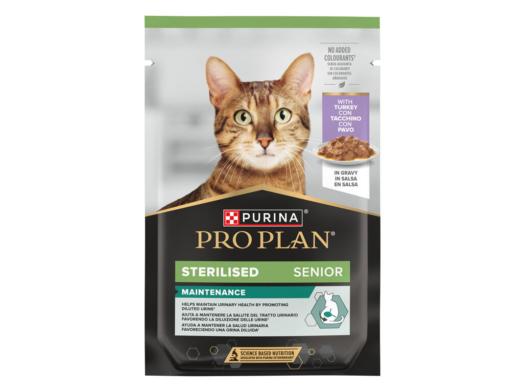 COMIDA H&Uacute;M GATO PRO PLAN S&Eacute;NIOR ESTERILIZADO PERU 85G image number 1