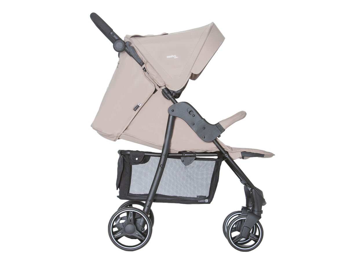 CARRINHO DE BEB&Eacute; ASALVO AMERICA 3 BEGE 106X82X51CM image number 1