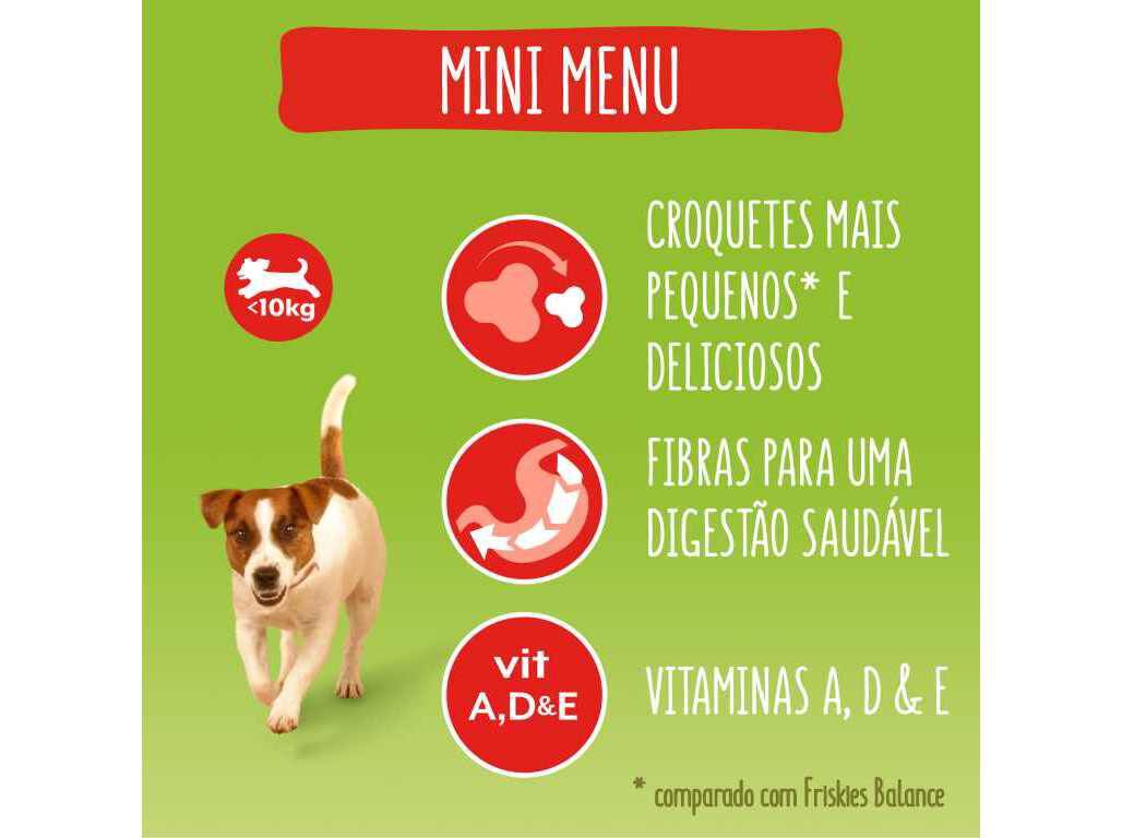 RA&Ccedil;&Atilde;O PARA C&Atilde;O FRISKIES MINI MENU VACA 1.5KG image number 1