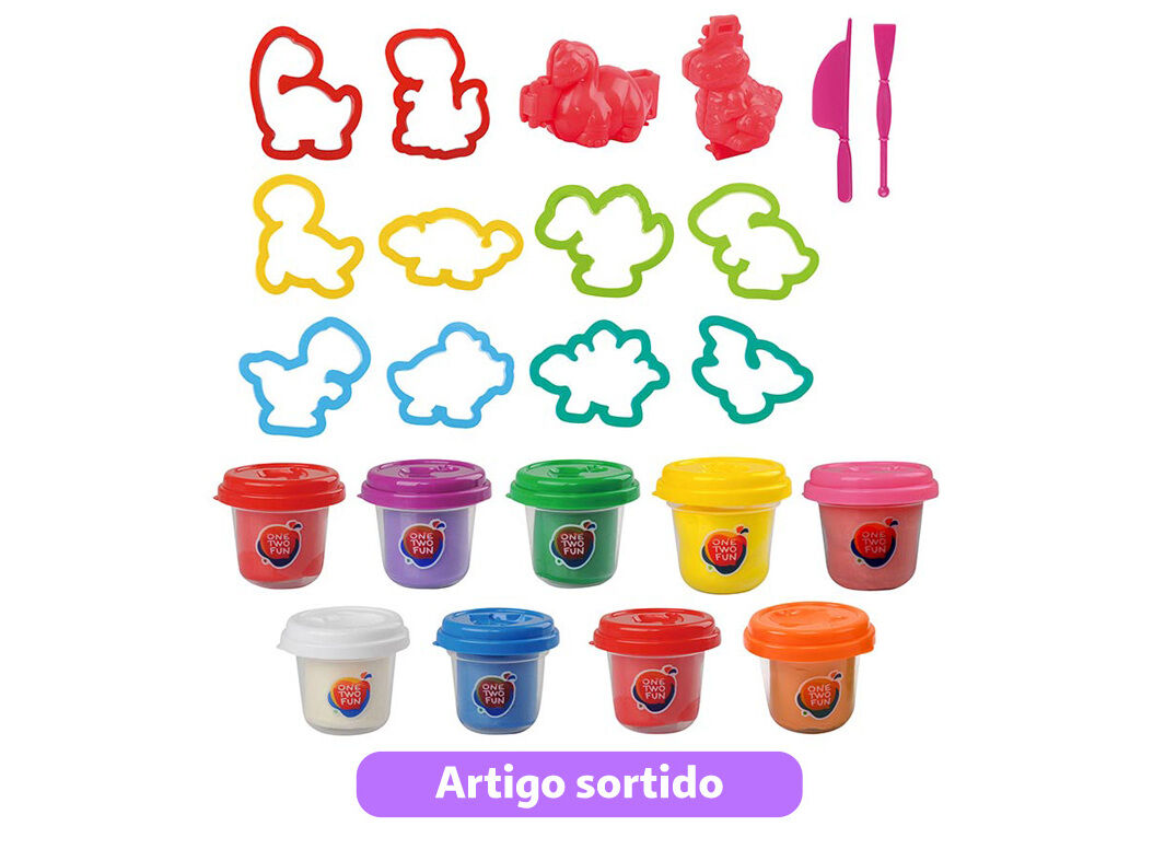 SET PASTA MOLDAR ONE TWO FUN MODELOS SORTIDOS image number 5
