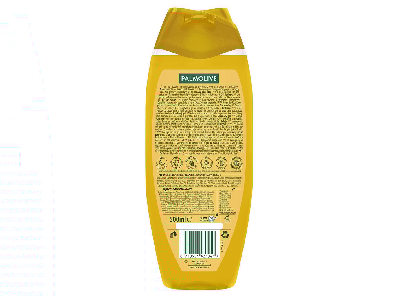 GEL BANHO PALMOLIVE PAMPERING OIL 500ML image number 1