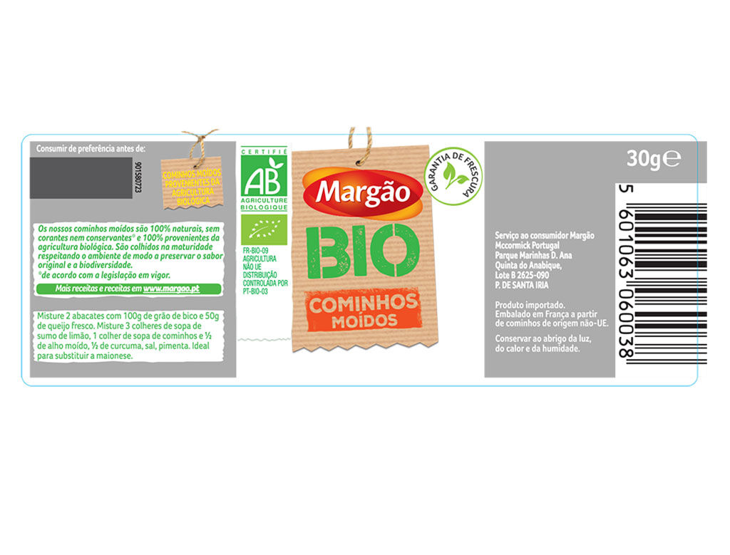 COMINHOS MARG&Atilde;O MO&Iacute;DOS BIO 30G image number 1