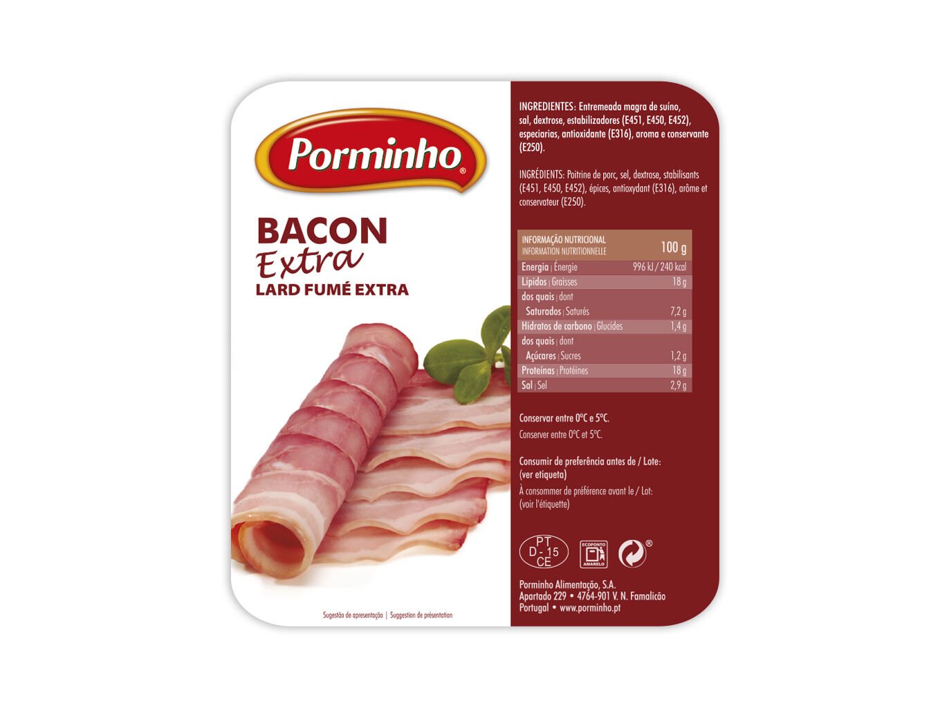 BACON EXTRA PORMINHO KG image number 1