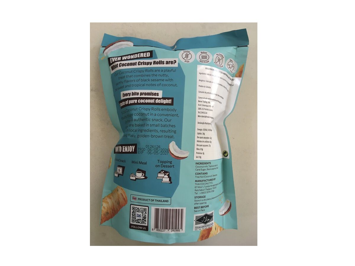 ROLO DE COCO THAI COCO SABOR ORIGINAL 140G image number 1