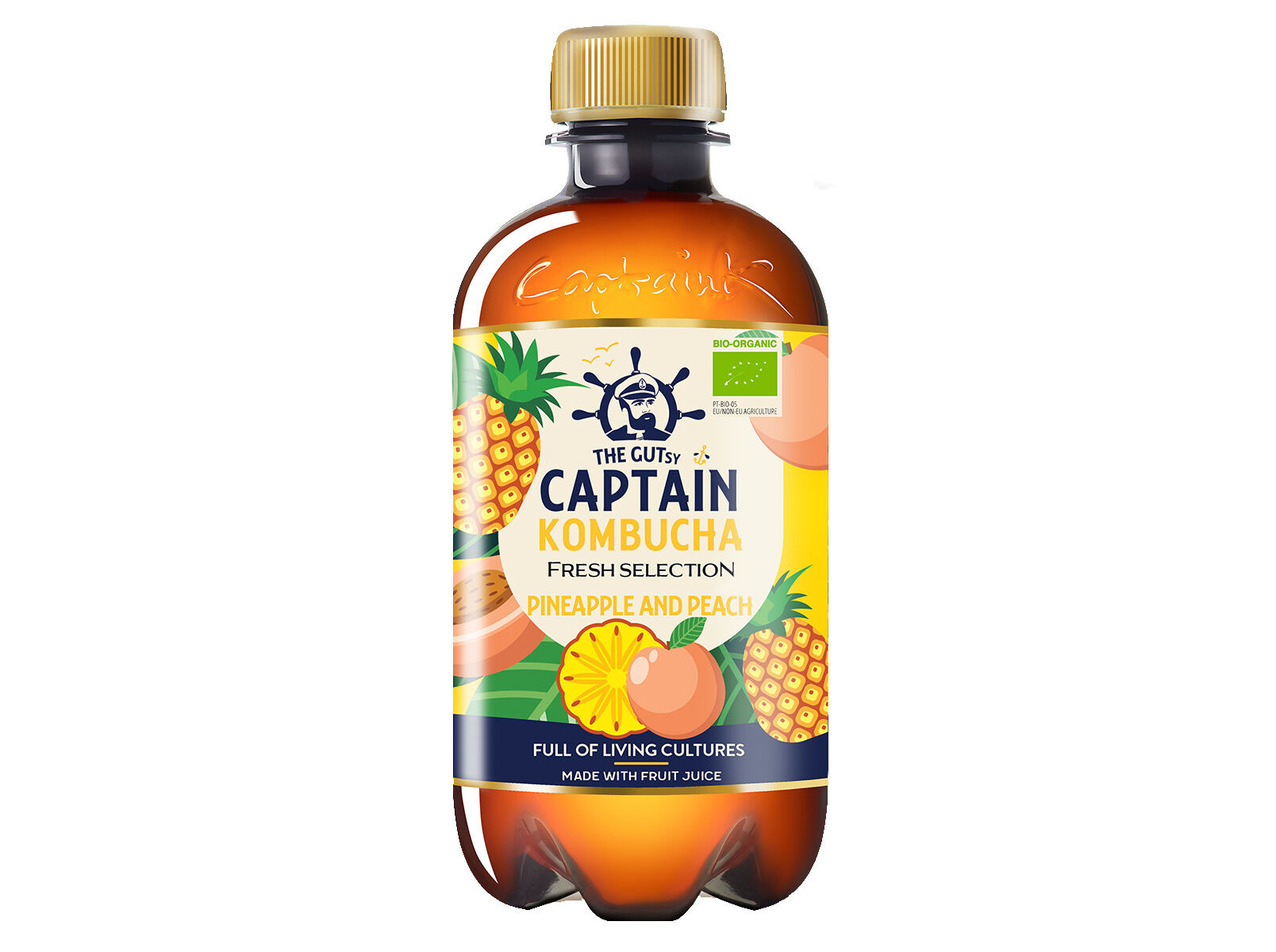 KOMBUCHA THE GUTSY CAPTAIN ANAN&Aacute;S P&Ecirc;SSEGO BIO 400 ML image number 1